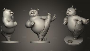 Kung Fu Panda stl model for CNC